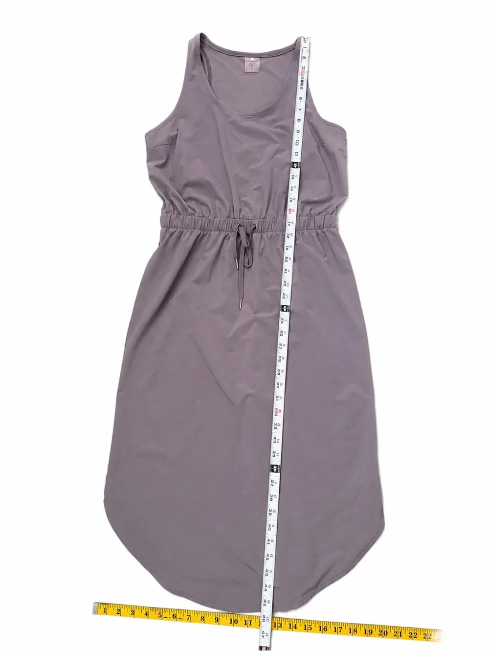 Calia Sleeveless Drawstring Midi Mauve Color size Small Athleisure Casual - Picture 5 of 7